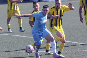 Φάση από το παιχνίδι Ποσειδώνας - ΠΑΝΟΜ όπου οι γηπεδούχοι νίκησαν 4-0.