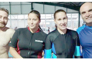 Οι προπονητές του ΟΦΗ στη μικρή πισίνα