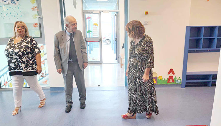 Στον βρεφονηπιακό σταθμό Μεσαμπελιών ο Λαμπρινός 