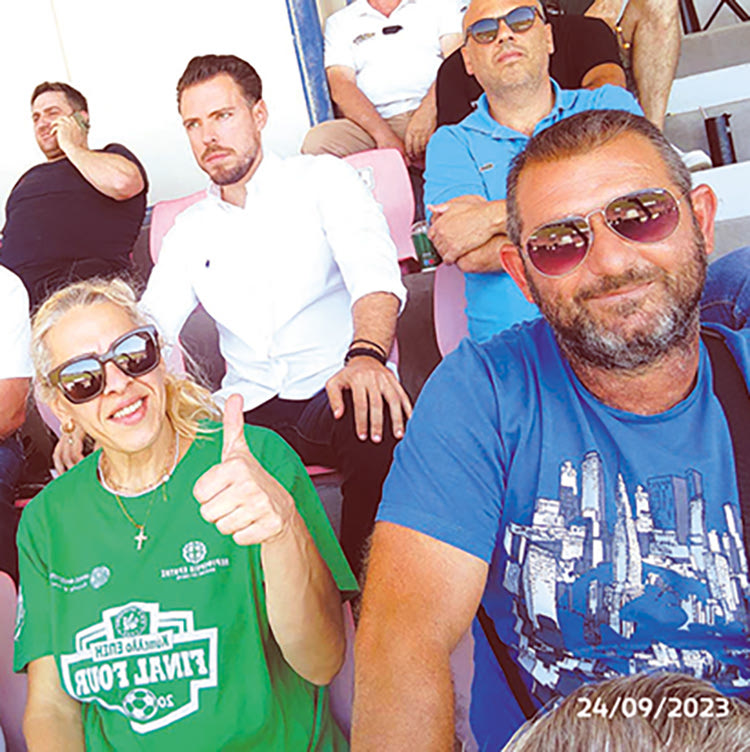 Ο μεγαλομέτωχος του Γιούχτα κ. Ασμαριαννάκης στις εξέδρες της Ιεράπετρας