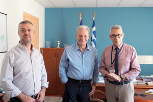 O επικεφαλής της παράταξης «Δικαίωμα στην Πόλη» Αλέξης Καλοκαιρινός στον Άγιο Σύλλα