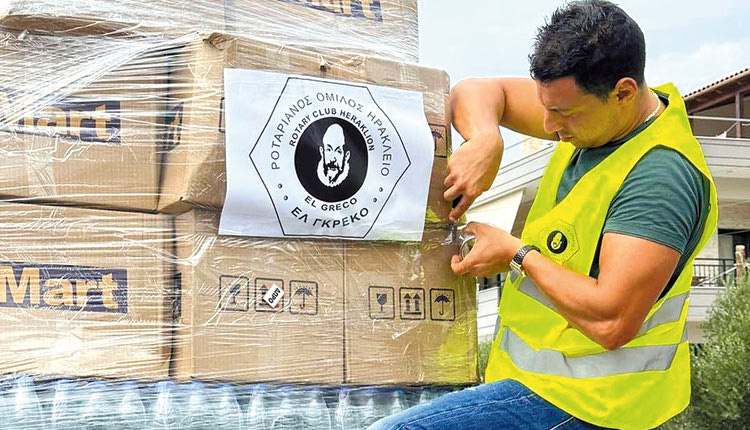 Σημαντική βοήθεια από τον Ροταριανό Όμιλο 
στους πλημμυροπαθείς της Θεσσαλίας