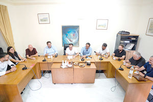 Με τη διοίκηση του ΤΕΕ συναντήθηκε ο Μιχάλης Καραμαλάκης.