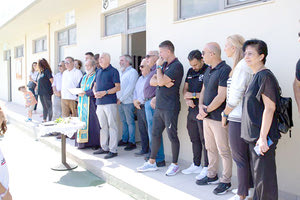 Από τον αγιασμό του τμήματος στίβου του ΟΦΗ