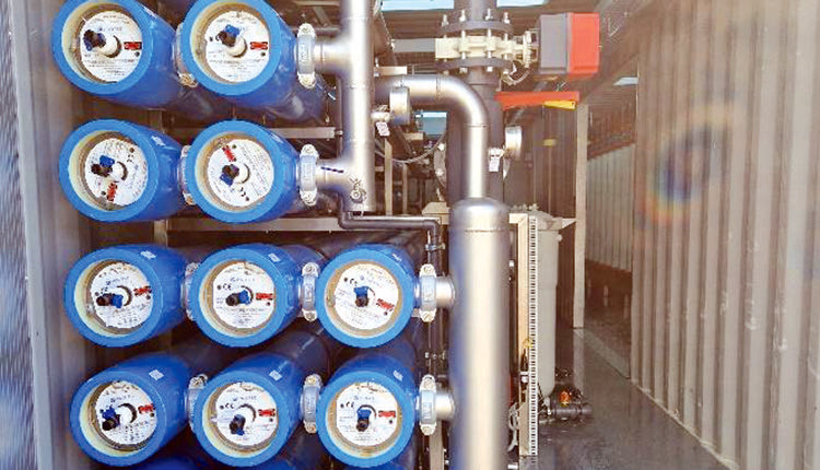 Εικόνα 1. Τμήμα της Μονάδαςαφαλάτωσης της ΔΕΥΑ Μαλεβιζίου.