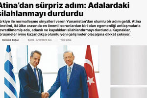 Τι είναι αυτά που λένε; Σε απόρροια της συνάντησης Μητσοτάκη-Ερντογάν στη Νέα Υόρκη αποδίδουν τουρκικά ΜΜΕ την «αποστρατιωτικοποίηση των νησιών», όπως αναφέρουν χαρακτηριστικά.