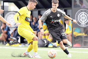 Φάση από το χθεσινό παιχνίδι των Κ-19 του ΟΦΗ με την ΑΕΚ