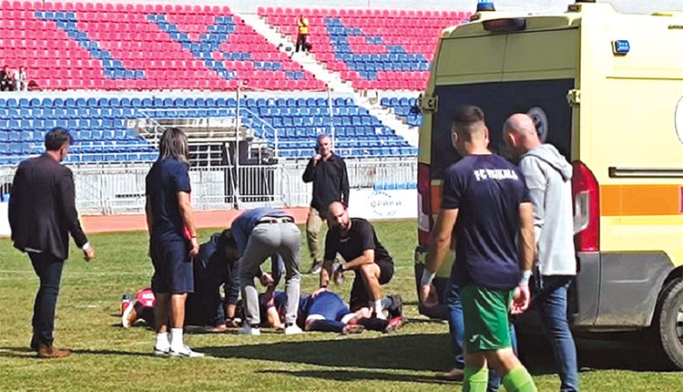 Κατέρρευσε παίκτης σε αγώνα Γ’ Εθνικής