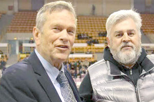 Ο «Ξανθός» όταν βραβεύτηκε από το μπάσκετ του Εργοτέλη