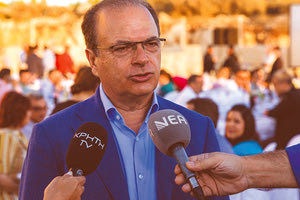 Ο επανεκλεγείς δήμαρχος Γιώργος Μαρινάκης