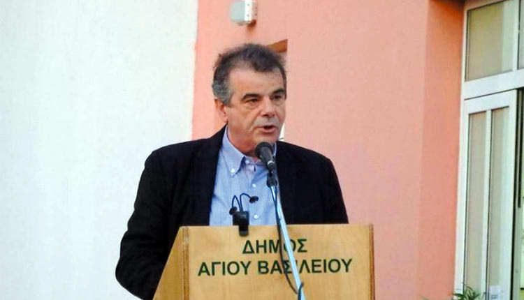 Ο επανεκλεγείς δήμαρχος Αγίου Βασιλείου Γιάννης Ταταράκης 