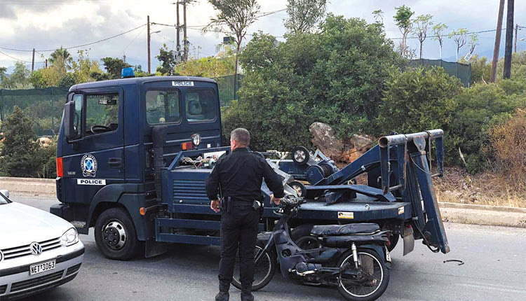 Το δυστύχημα έγινε χθες στις 12.30 το μεσημέρι