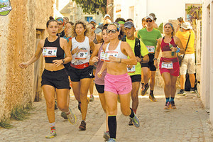 Στιγμιότυπο από τον αγώνα γυναικών στο Βορίτσι