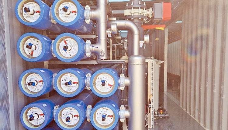 Τμήμα της Μονάδας αφαλάτωσης της ΔΕΥΑ Μαλεβιζίου. (Αγγελάκης, 2023) 