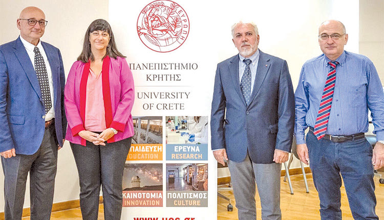 Από την επίσκεψη της Καρντόζο στην Πρυτανεία 