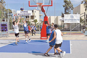 Στιγμιότυπο από το τουρνουά 3Χ3 που έγινε στο Γάζι