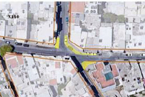 Στη συμβολή των οδών Ελευθέρνης και Ισαύρων στα Καμίνια