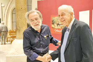 Ο Νίκος Ψιλάκης με τον δήμαρχο Ηρακλείου Β. Λαμπρινό