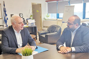 Από τη συνάντηση του Παύλου Μπαριτάκη με τον γενικό γραμματέα