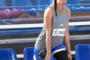 Η Καρλάφτη στη προπόνηση της Εθνικής