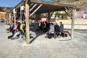 Οι μετανάστες βρέθηκαν στη Γαύδο (φωτο εrt.gr)