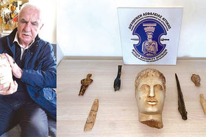 Τα αρχαία που παρέδωσε ο Γ. Τσουκάλης