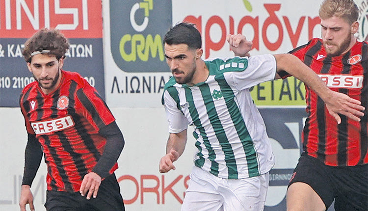 Ο Νύκταρης σε φάση από το χθεσινό ματς