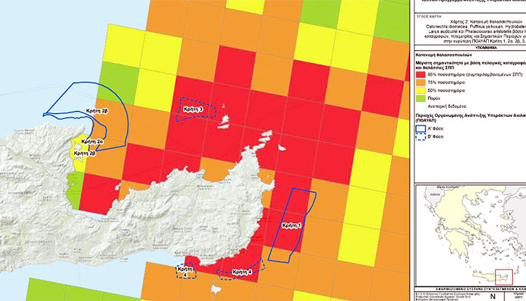Ο χάρτης με τον προσδιορισμό ωρίμανσης των έργων