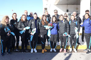 Από την άφιξη της εθνικής ομάδας γυναικών