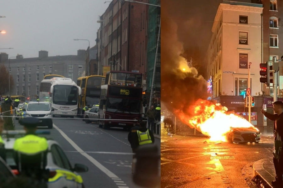 Σοβαρά επεισόδια στο Δουβλίνο μετά την επίθεση με μαχαίρι σε 5 άτομα