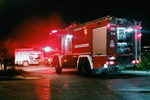 Φωτιά σε υπόγειο διαμέρισμα στα Χανιά