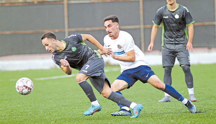 Ο Μέμμος σε φάση από το χθεσινό παιχνίδι του ΠΟΑ με τον Εθνικό