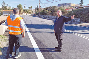 Από την επίσκεψη στην εκτέλεση των έργων του αντιπεριφερειάρχη