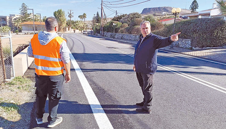 Από την επίσκεψη στην εκτέλεση των έργων του αντιπεριφερειάρχη