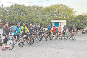 Ποδηλάτες που συμμετείχαν στον 21ο Μινωικό Άθλο