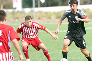 Στιγμιότυπο από το ματς των Κ-17 ΟΦΗ - Ολυμπιακός