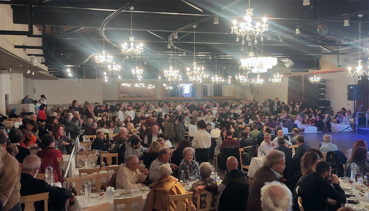 Από την πολιτική εκδήλωση του ΚΚΕ 
