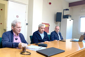 Συναντήσεις Καλοκαιρινού για την αντιπλημμυρική θωράκιση του Ηρακλείου