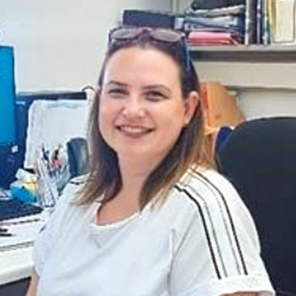 Η κα Κατερίνα Μπερδιάκη 