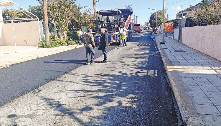 Από την ολοκλήρωση ασφαλτόστρωσης στην περιοχή του Κοκκίνη Χάνι