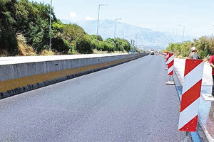 Άρχισαν ξανά οι εργασίες επί του Βόρειου Οδικού Άξονα στο ύψος των Λινοπεραμάτων