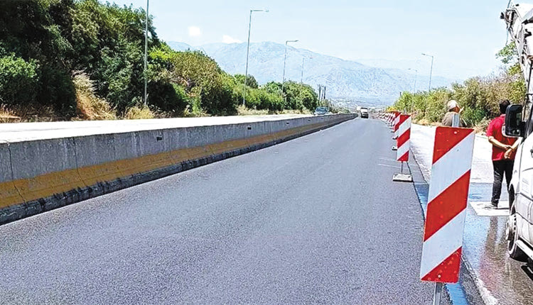 Άρχισαν ξανά οι εργασίες επί του Βόρειου Οδικού Άξονα στο ύψος των Λινοπεραμάτων