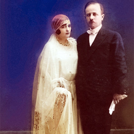 της Παιδαγωγικής Ακαδημίας Σταύρος Μπουρλώτος με τη σύζυγό του Μαρίκα
