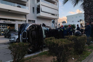 Σοκαριστικό τροχαίο στην λεωφόρο Εθνικής Αντιστάσεως