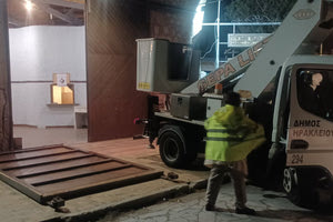 Σαν… ώριμο φρούτο έπεσε η πόρτα του Θεατρικού Σταθμού Ηρακλείου