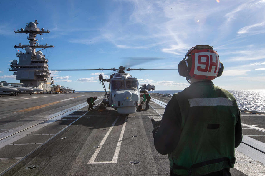 Στη Σούδα το αεροπλανοφόρο των ΗΠΑ «USS Gerald Ford»