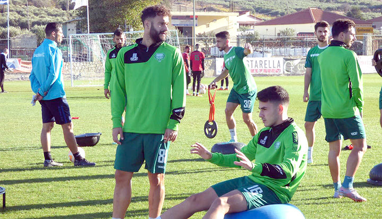  Από τη χθεσινή προπόνηση του Γιούχτα ενόψει του αγώνα με την Καλαμάτα