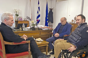 ΣΥΝΑΝΤΗΣΗ ΔΗΜΑΡΧΟΥ ΜΕ ΕΚΠΡΟΣΩΠΟΥΣ ΤΗΣ ΕΛΛΗΝΙΚΗΣ ΠΑΡΑΟΛΥΜΠΙΑΚΗΣ ΕΠΙΤΡΟΠΗΣ Θα υποστηρίξει ο Δήμος τους αθλητές με αναπηρία