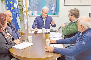 Στη σύσκεψη με τον κ. Καλοκαιρινό τέθηκε το θέμα των γεωτρήσεων