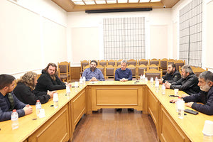 Από τη σύσκεψη με τους κτηνοτρόφους στην Περιφέρεια